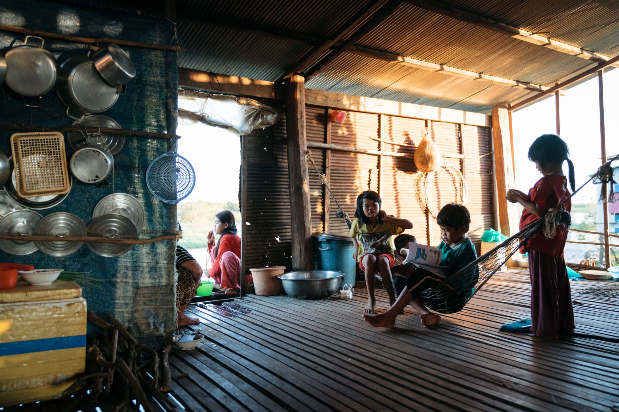 Children in Floating Village