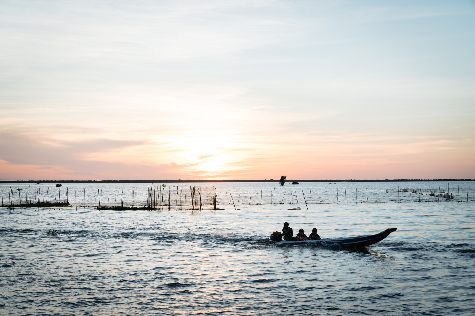 Tonle Sap Sunset on Tonle Sap Lake