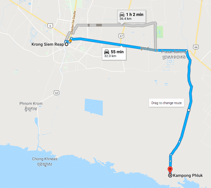 Map of Kompong Phluk