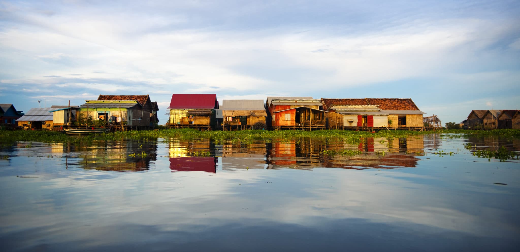 Collection of Floating Homes in Kompong Khleang.